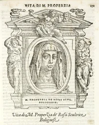Milano, Biblioteca Braidense, Vite de piv excellent, Giorgio Vasari 1568, Properzia dè Rossi