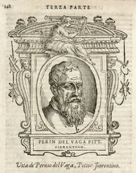 Milano, Braidensebiblioteket, Vite de piv excellent, Giorgio Vasari 1568, Perin del Vaga