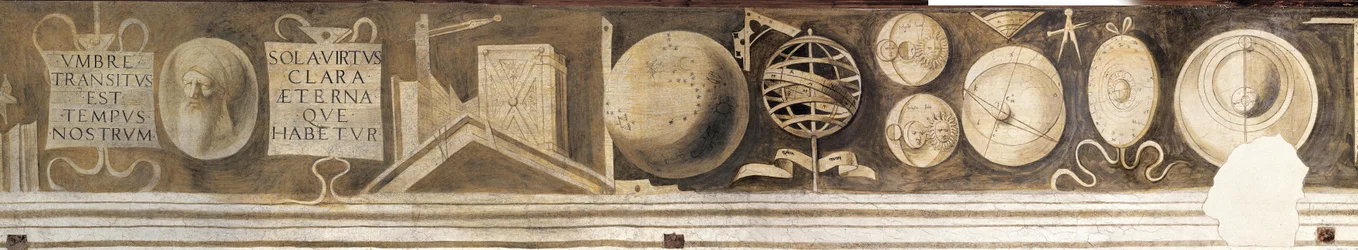 Kunskaper i mekanik Fris i Casa Pellizzari, ca. 1500