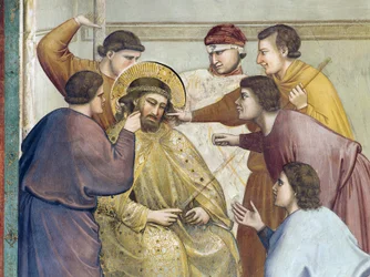 Kristi flagellation, detalj från Kristi liv och lidande, av Giotto