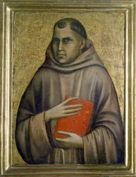 Sankt Antonius av Padova (san antonio di padova), ca 1295 (tempera på trä)