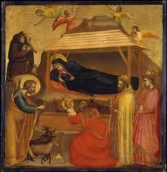 Tillbedjan av Magi. Troligen runt 1320