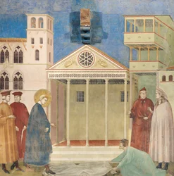 St Francis hedrad av en enkel man, 1297-99