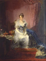 Porträtt av Marie-Louise av Österrike 1791-1847, hertiginna av Parma, 1837-1839