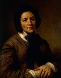 Porträtt av en dam, av Giovanni Carnovali, känd som Piccio (1804-1873)