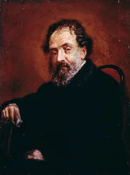 Porträtt av målaren Enrico Carlo Augusto Scuri (Bergamo