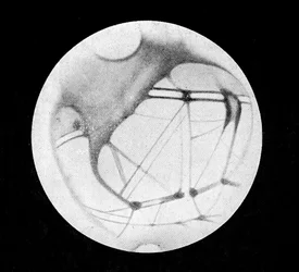 Mars dubbla kanaler (Mars-kanaler eller kanalkanaler), efter Giovanni Virginio Schiaparelli (1835-1910), italiensk astronom (1890) - i "" The Sky"", av Alphonse Berget, Larousse