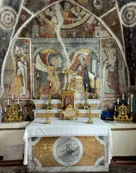 Bebådelsen, Bebådelsekapellet, ca 1470 (fresco)