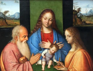 Jungfru med barn















 med St Joseph och Lucia