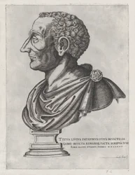 Mirror of Roman Magnificence: Byst av Livius, 1582., 1582.
