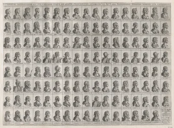 Mirror of Roman Magnificence: Porträtt av kejsarna från Julius Caesar till Rudolf II..., 1582.