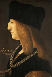 Porträtt av kejsar Maximilian I 1459-1519