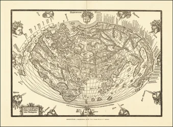 1540 års världskarta av Giovanni Andrea Vavassore