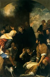 En murares mirakel, av Giovanni Andrea De Ferrari (1598-1669)