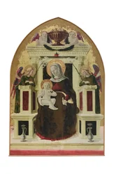Madonna med barn och änglar, ca 1455-60 (cuspidatpanel)