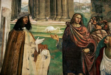 Benedict reparerar trätråget, Vita av Saint Benedict da Nurcia