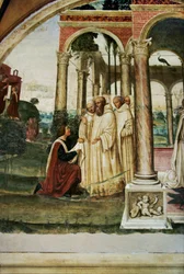 Sankt Benedictus lämnar Rom och hans lärare, Vita av Sankt Benedictus da Nurcia