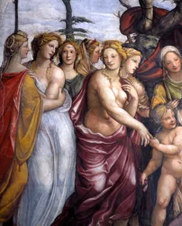 Sala delle Nozze di Alessandro e Rossana Hall av Alexander den stores äktenskap 356-323 f.Kr