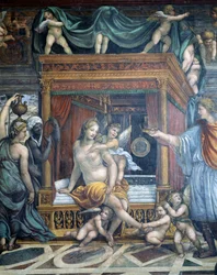 Sala delle Nozze di Alessandro e Rossana Hall av Alexander den stores bröllop 356-323 f.Kr