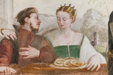 The Banquet, Main Hall, ca 1570 (fresk)