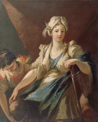Judith och hennes tjänarinna med Holofernes huvud, ca 1710