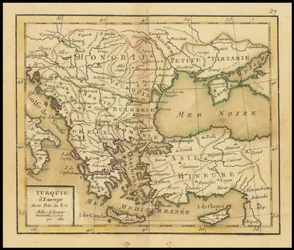 1762 års karta - Europeiska Turkiet