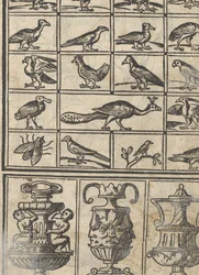 Exempel på recammi, sida 12 recto, 1530.