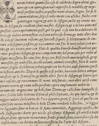 Exempel på recammi, titelsida verso, 1530.