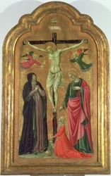 Korsfästelse (tempera på panel)