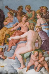 The Assembly of Gods, detalj av 3606292, ca 1560 (fresk)