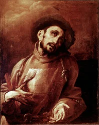 Saint Francois av Assisi i extas Målning av Giovan (Giovanni) Battista Crespi dit Il Cerano (ca 1575-1632) Dim.93,5x74 cm Milano, Brera Art Gallery
