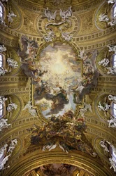Jesu namns triumf (Il Trionfo del nome di Gesu), en trompe l