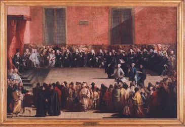 Consilium in the Arena av Giandomenico Tiepolo (1727-1804)