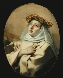 Sankta Katarina av Siena (målning på duk)