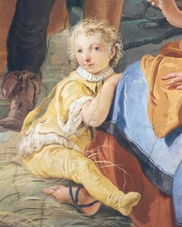 Barn, av Giambattista Tiepolo (1696-1770), fresk, ärkebiskopens palats, Udine, Italien