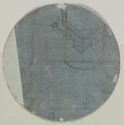 Arkitektonisk skiss(?) (verso)
