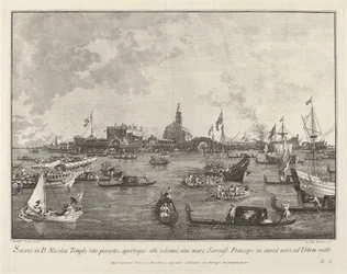 Dogen i Bucintoro lämnar San Nicolò di Lido, 17631766.