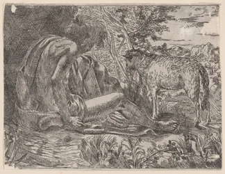 Johannes Döparen med ett lamm, 1600-35.