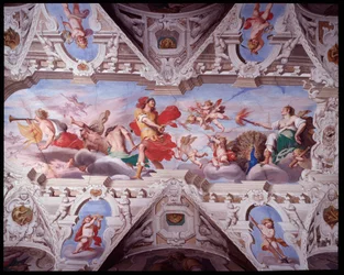 Juno släpper lös Mars och Erinyes (Fresco