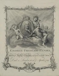 George Frideric Handel, graverad av Francesco Bartolozzi (1727-1815), ca 1790
