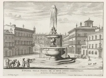 Fontän på Piazza d