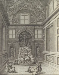 Stanza de Venti i Belvedere Theatre i Frascati ..., 1691 eller senare.