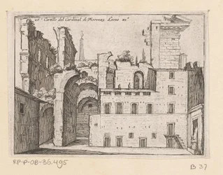Resten van het Serapeum te Rom Kartill av kardinal di Fiorenza Leone XI (titel på objekt) Gezichten op Rome (serietitel) Några vyer och perspektiv på obebodda platser i Rom (serietitel)
