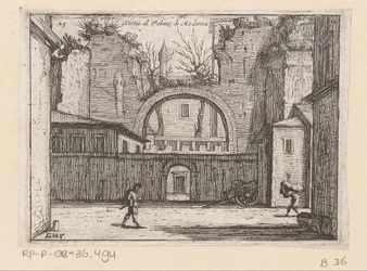 Ruiner i Rom Dictio al Palazzo di Madama (titel på objekt) Gezichten op Rome (serietitel) Några vyer och perspektiv på obebodda platser i Rom (serietitel)