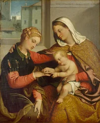 The Mystic Marriage of St Catherine, c1550