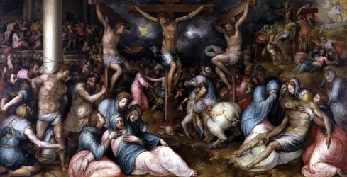 The Passion, från Salone delle Capriate (Hall of the Trusses) (panel)