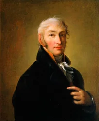 Porträtt av författaren och historikern Nikolay M Karamzin, 1805