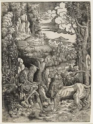 Saint Hieronymus och lejonet, ca 1509