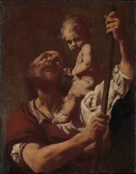 Sankt Kristoffer bär Jesusbarnet