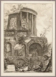 En annan vy av Sibylltemplet i Tivoli, från Views of Rome